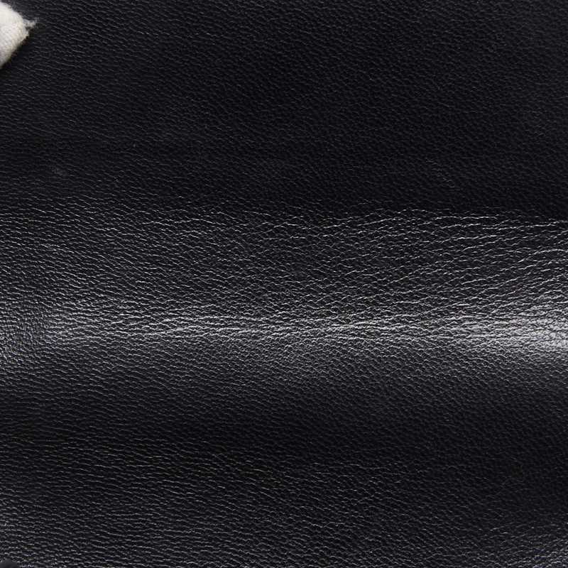 CHANEL Mini Shoulder Bag Matelasse Pearl Chain Lambskin Black Gold-Tone Hardware Pre-Owned