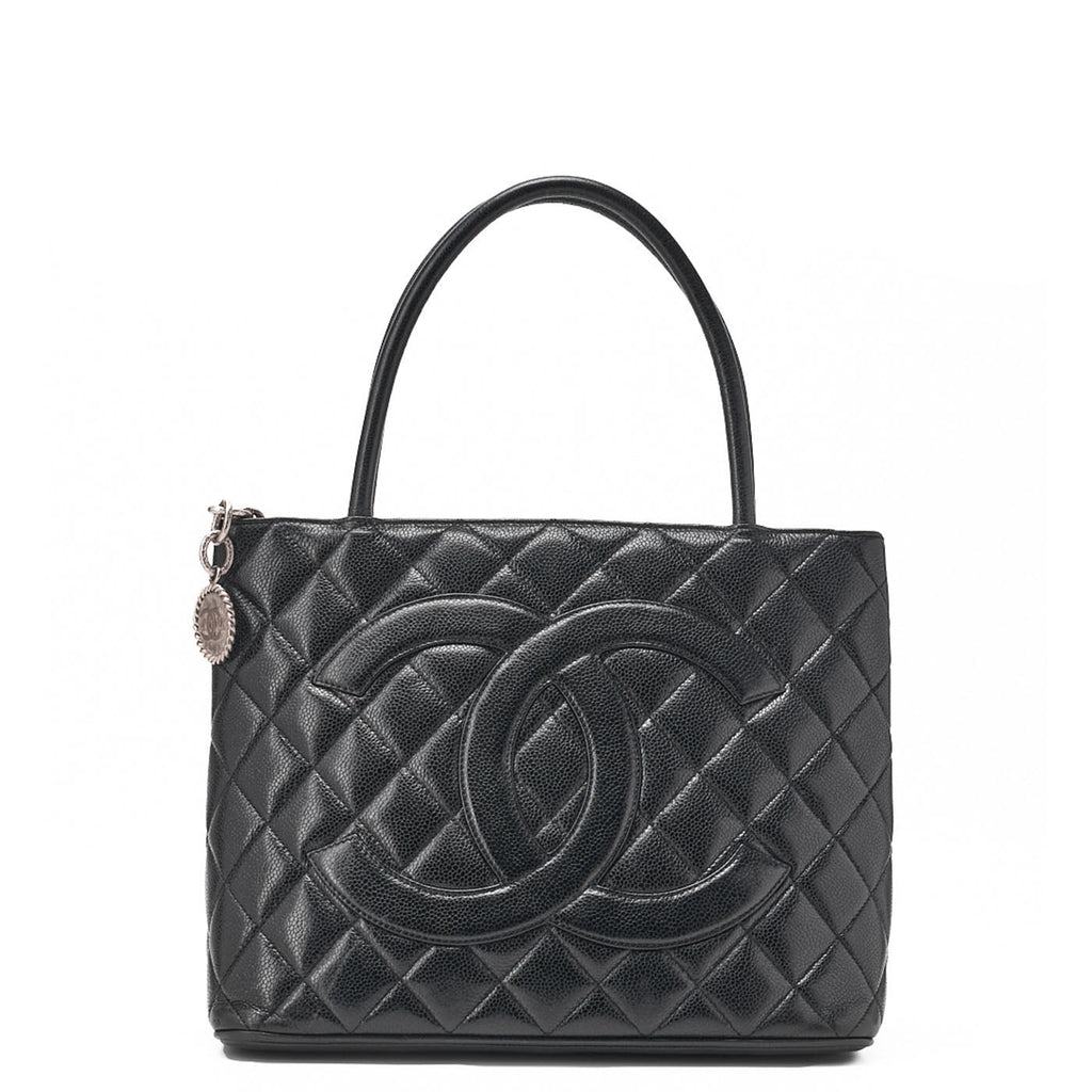 Chanel Matelasse Caviar Skin Reissue Tote Bag Black / Pre-owned