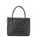 Chanel Matelasse Caviar Skin Reissue Tote Bag Black / Pre-owned