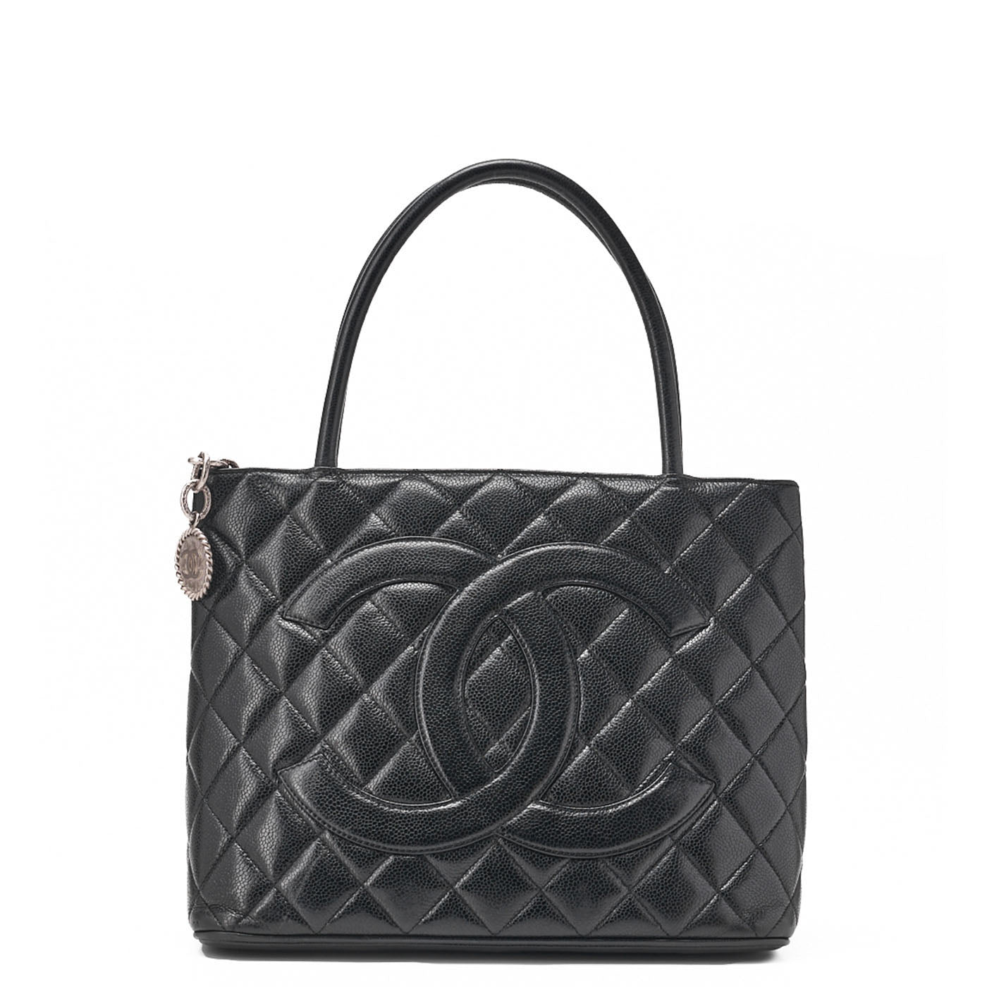 Chanel Matelasse Caviar Skin Reissue Tote Bag Black / Pre-owned