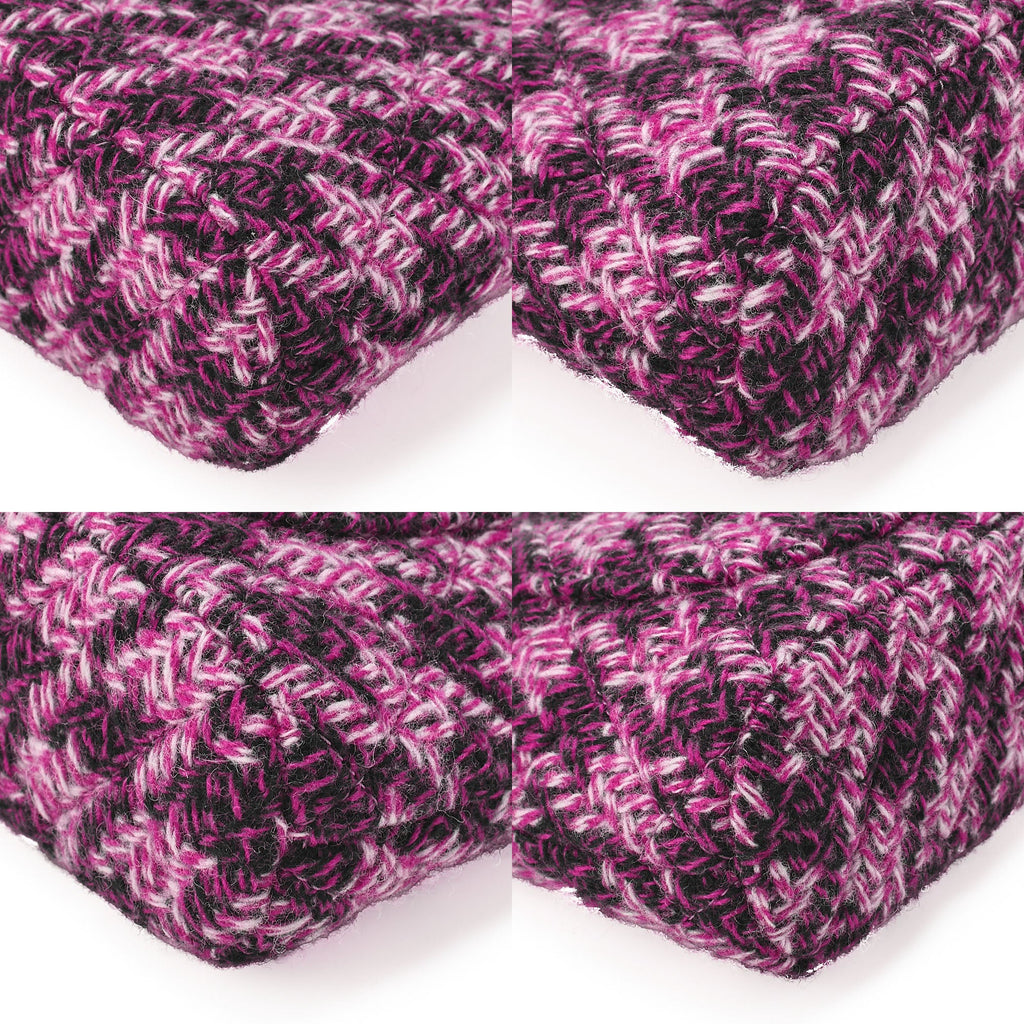 CHANEL Tweed Matelass? Coco Mark Mini Chain Shoulder Purple X Multicolor Gold-Tone Hardware, Pre-Owned