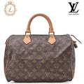LOUIS VUITTON Louis Vuitton Monogram Speedy 30 Handbag M41526 Brown Gold-Tone Hardware, Pre-Owned