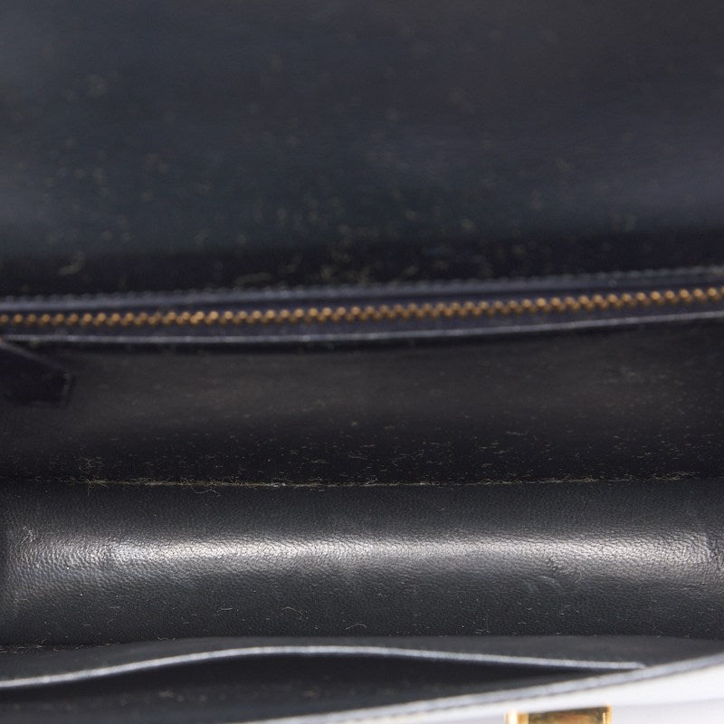 HERMES Constance 23 Shoulder Bag Box Calf Black Gold-Tone Hardware, Pre-Owned