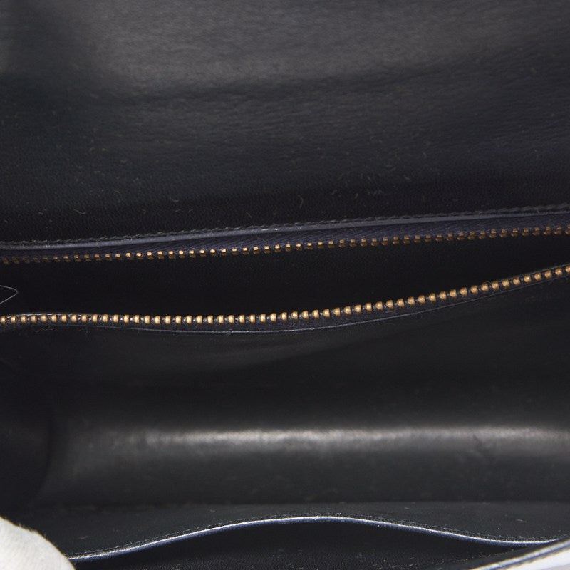 HERMES Constance 23 Shoulder Bag Box Calf Black Gold-Tone Hardware, Pre-Owned