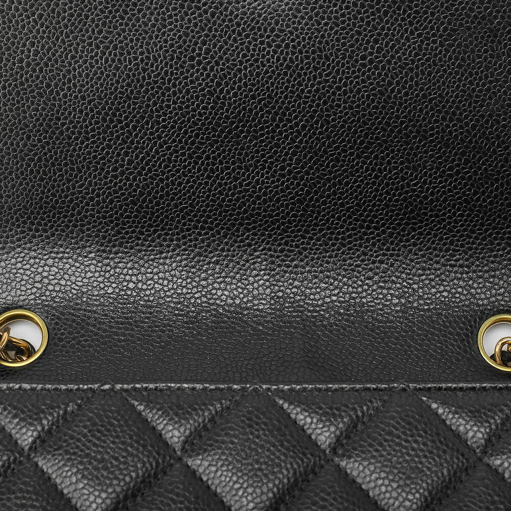 CHANEL Shoulder Bag Tote Bag Matelasse Caviar Skin Black Gold-Tone Hardware Pre-Owned