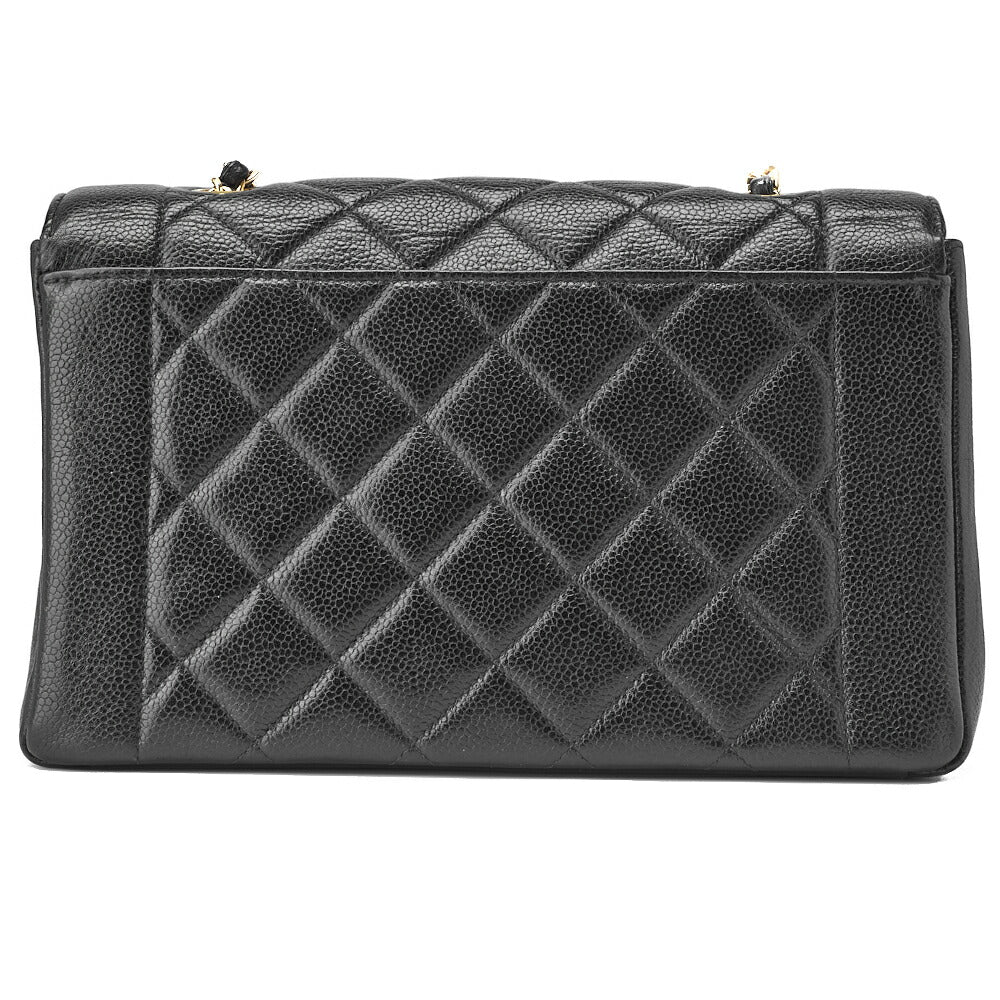 CHANEL Shoulder Bag Tote Bag Matelasse Caviar Skin Black Gold-Tone Hardware Pre-Owned