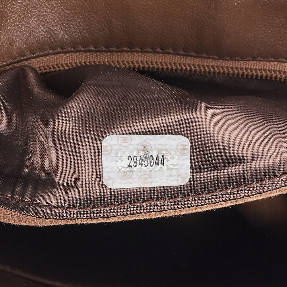 CHANEL Shoulder Bag, Chain Shoulder, Matelasse, Caviar Skin, Brown, Gold-Tone Hardware, Pre-Owned