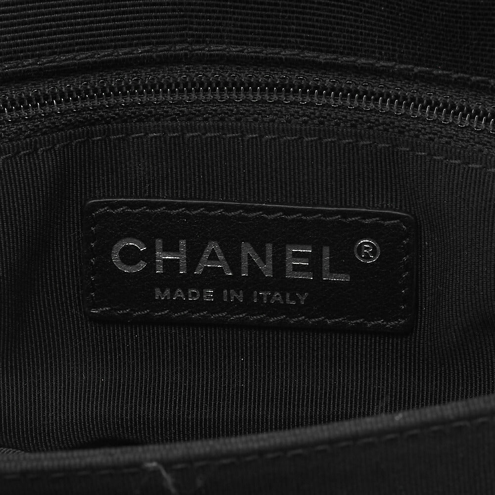 CHANEL Shoulder Bag Mini Matelasse Chain Shoulder Lambskin Nylon Red Gold-Tone Hardware Pre-Owned