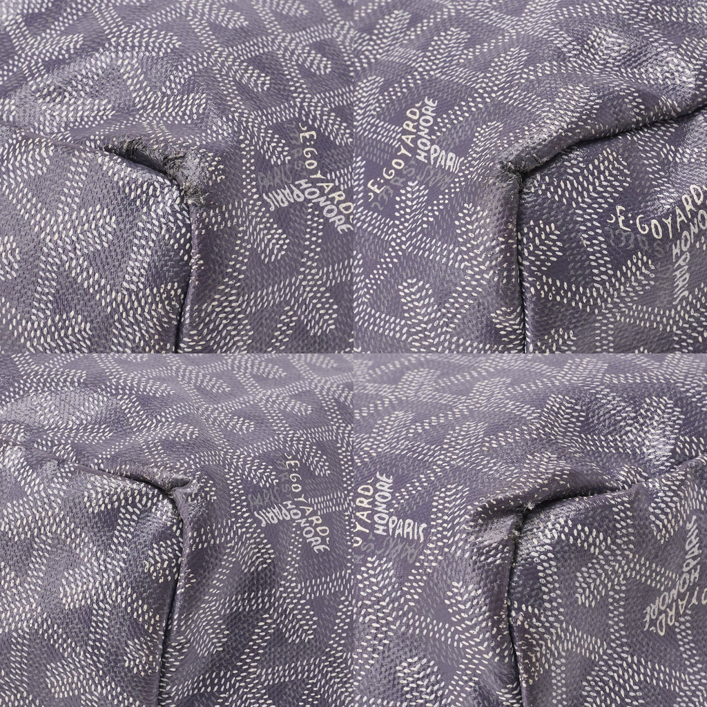 Goyard Saint Louis PM Tote Bag Coated Canvas Gray Silver-Tone Hardware Pre-Owned