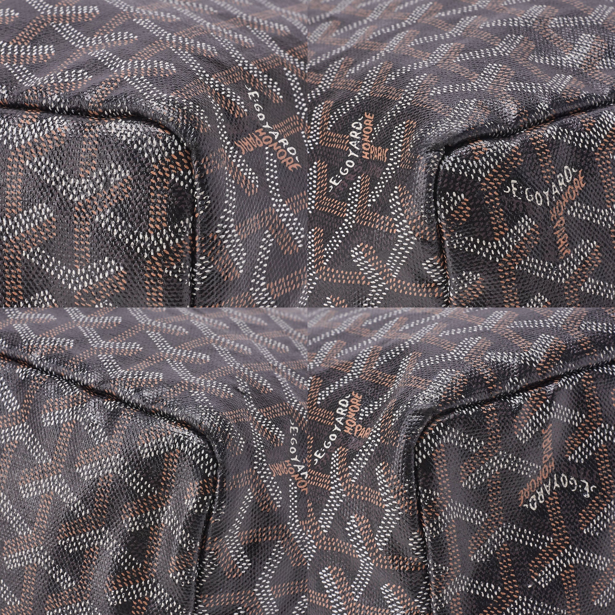 Goyard Saint Louis PM Tote Bag, Coated Canvas, Black, Silver-Tone Hardware, Pre-Owned