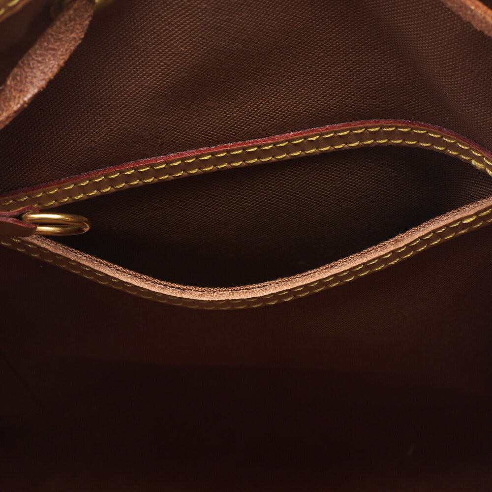 Louis Vuitton Shoulder Backpack Bag Monogram Canvas Brown Gold-Tone Hardware Pre-Owned