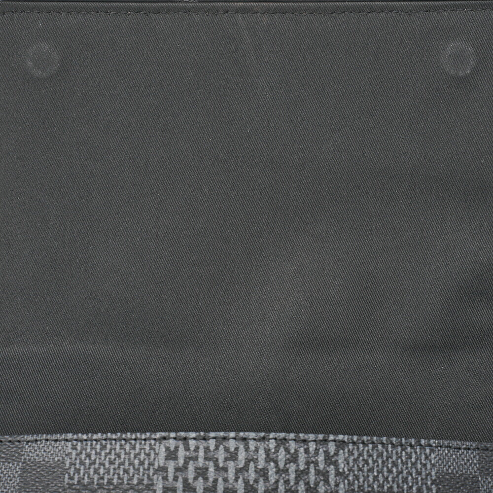 Louis Vuitton Shoulder Bag, Damier Grafitte, Black, Silver-Tone Hardware, Pre-Owned
