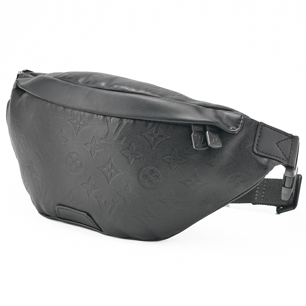 Louis Vuitton Shoulder Backpack Bag Monogram Shadow Black Noir Silver-Tone Hardware Pre-Owned