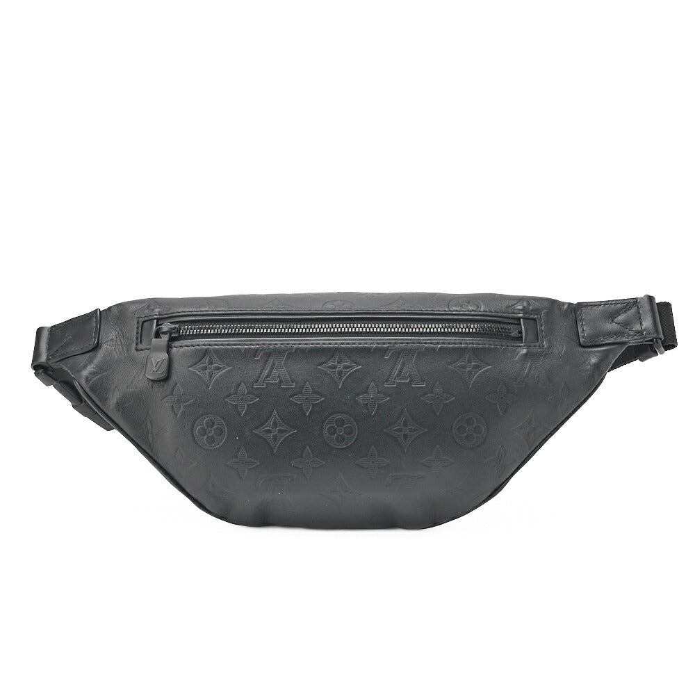 Louis Vuitton Shoulder Backpack Bag Monogram Shadow Black Noir Silver-Tone Hardware Pre-Owned