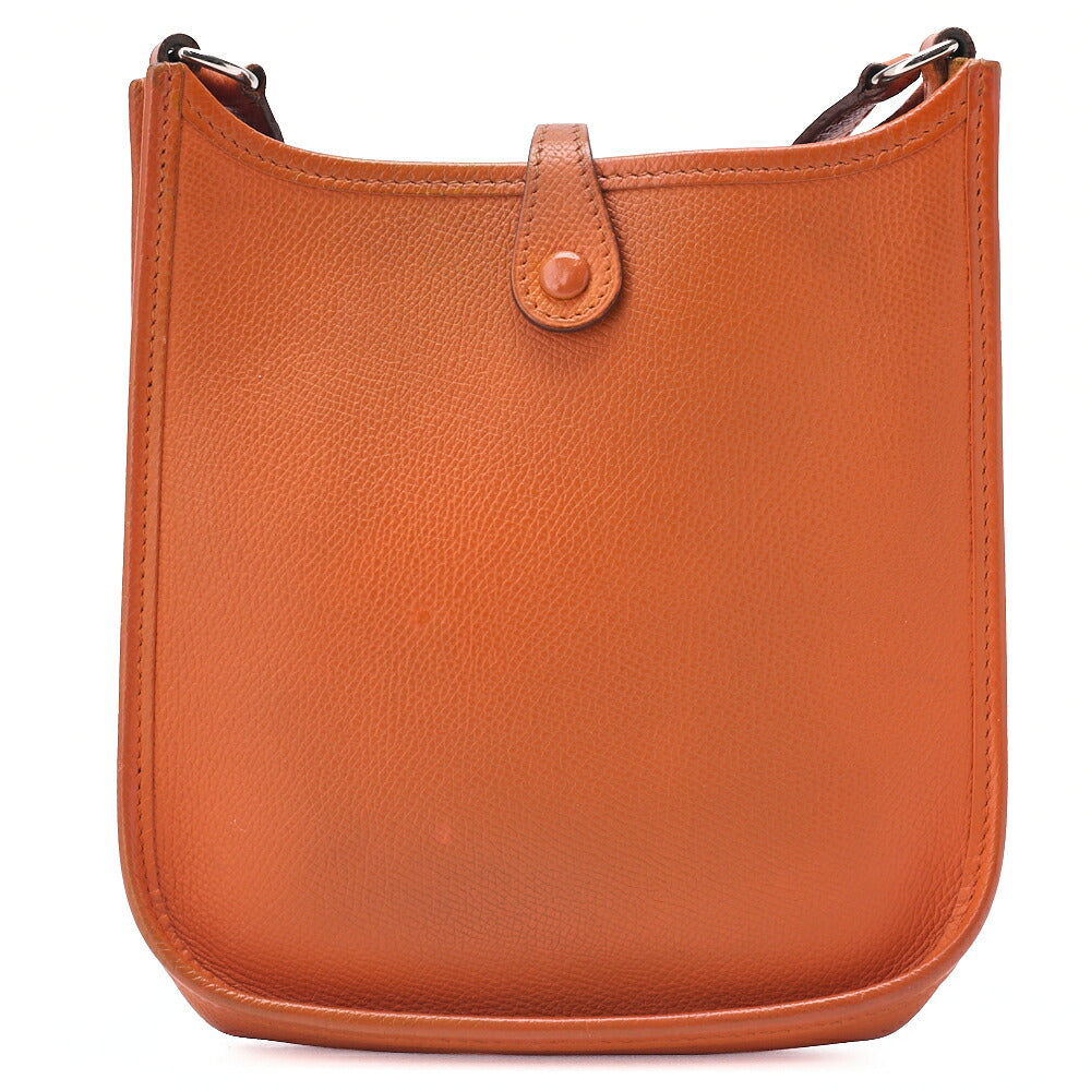 HERMES Evelyn TPM Shoulder Bag Epson Orange Silver-Tone Hardware Pre-Owned