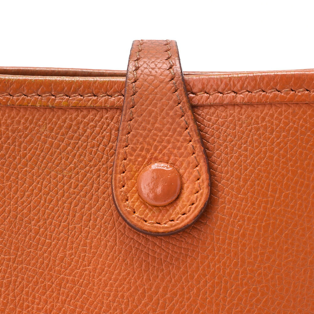 HERMES Evelyn TPM Shoulder Bag Epson Orange Silver-Tone Hardware Pre-Owned