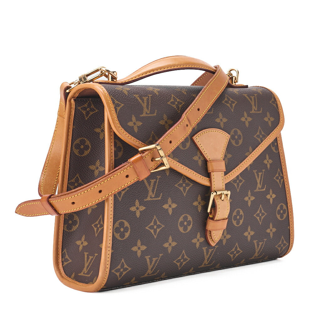 Louis Vuitton Shoulder Bag, Monogram Bel Air, Canvas, Brown, Gold-Tone Hardware, Pre-Owned