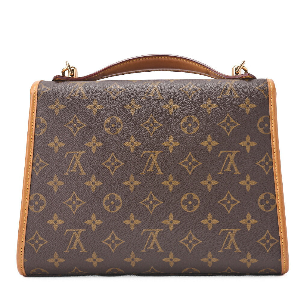 Louis Vuitton Shoulder Bag, Monogram Bel Air, Canvas, Brown, Gold-Tone Hardware, Pre-Owned