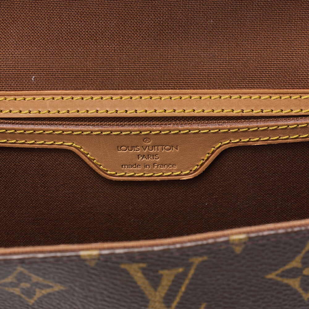 Louis Vuitton Shoulder Bag, Monogram Bel Air, Canvas, Brown, Gold-Tone Hardware, Pre-Owned
