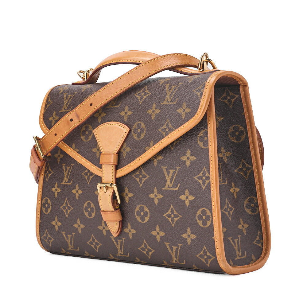 Louis Vuitton Shoulder Bag, Monogram Bel Air, Canvas, Brown, Gold-Tone Hardware, Pre-Owned