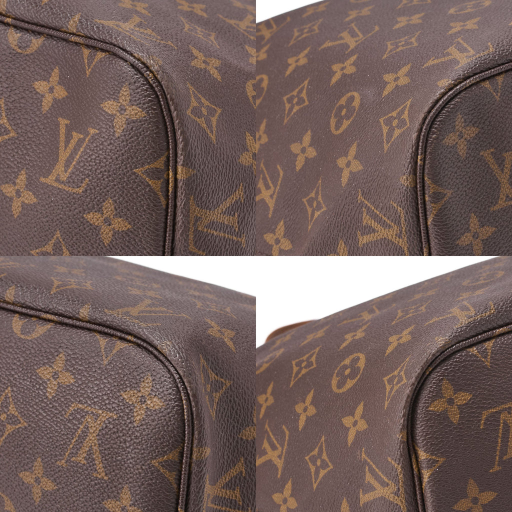 Louis Vuitton Tote Bag, Monogram, Canvas, Brown, Gold-Tone Hardware, Pre-Owned