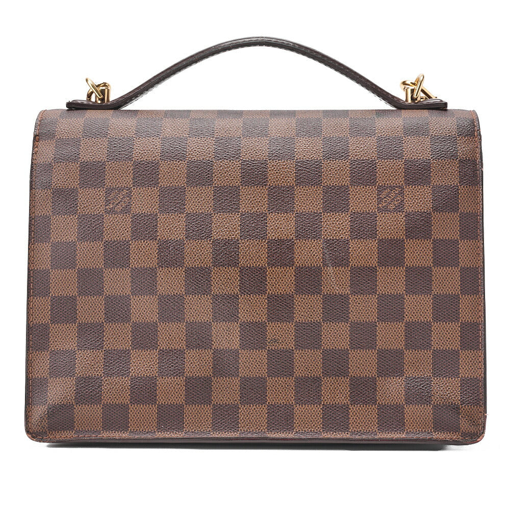 Louis Vuitton Handbag, Monogram Monceau 28, Canvas, Brown, Gold-Tone Hardware, Pre-Owned