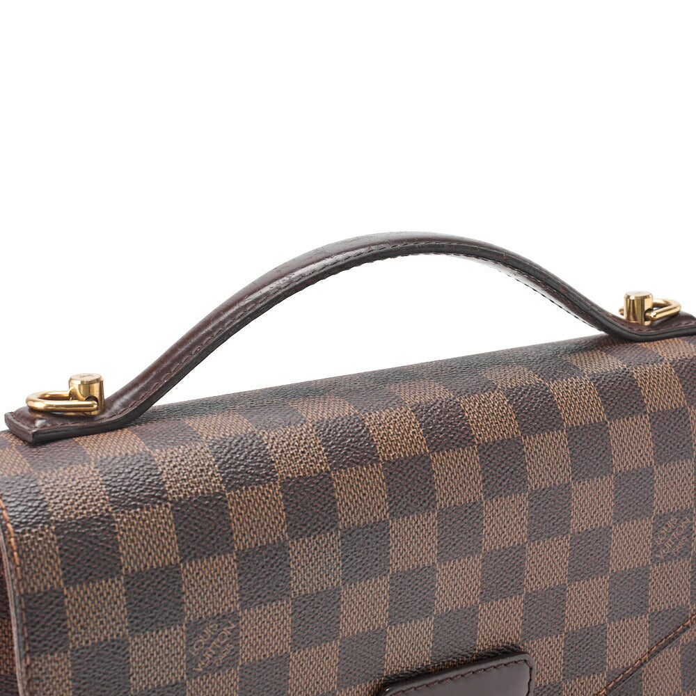 Louis Vuitton Handbag, Monogram Monceau 28, Canvas, Brown, Gold-Tone Hardware, Pre-Owned