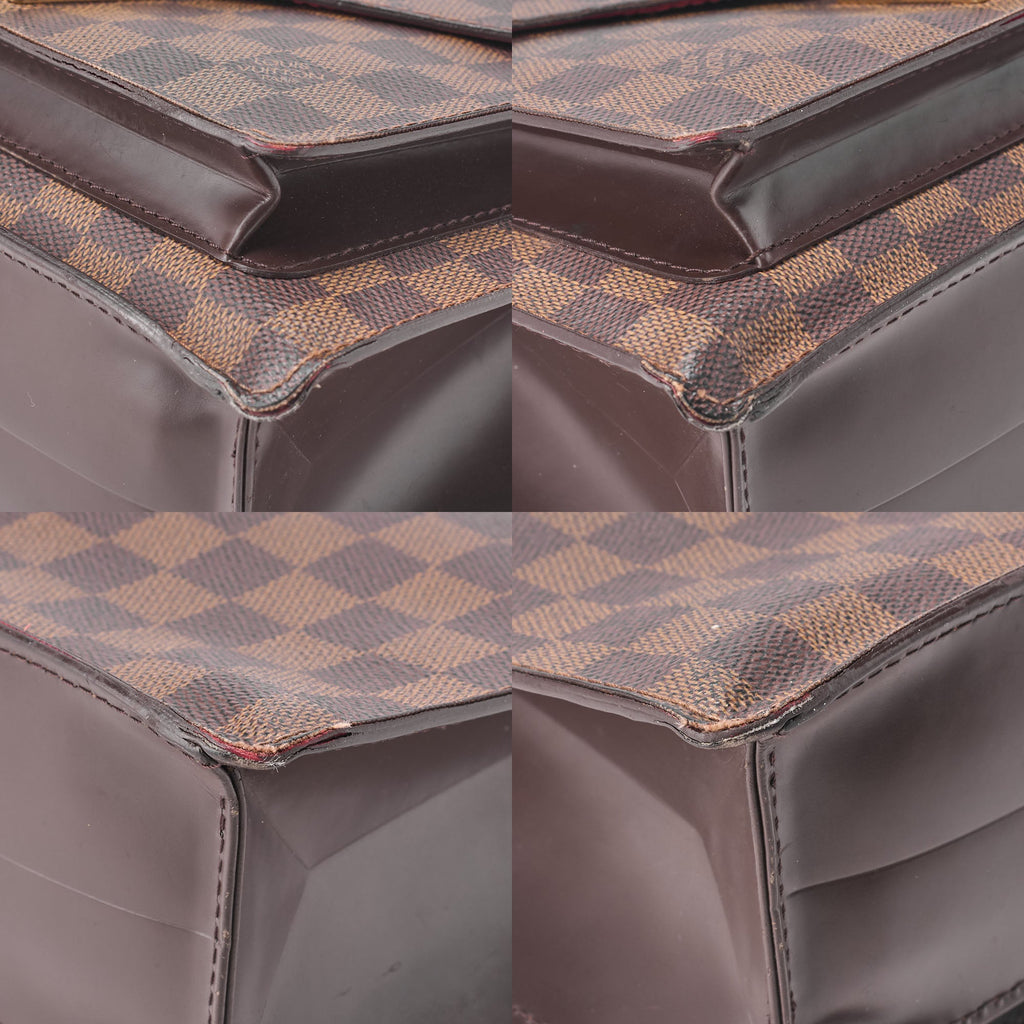 Louis Vuitton Handbag, Monogram Monceau 28, Canvas, Brown, Gold-Tone Hardware, Pre-Owned