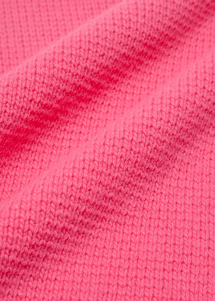 [Returnable] Dior Dior Logo Short Sleeve Knit 38 Pink x Black Cut-and-Sew Tops T-Shirt Brand Apparel