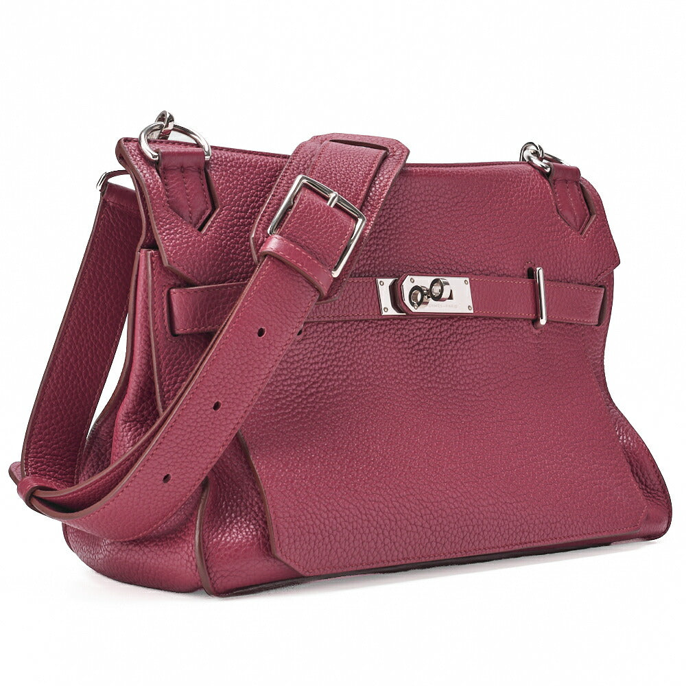 HERMES Gypsiere 34 Shoulder Bag Tryon Clemence Tosca Silver-Tone Hardware Pre-Owned