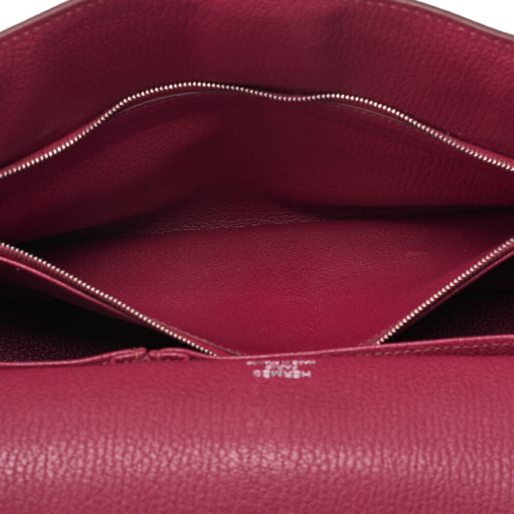 HERMES Gypsiere 34 Shoulder Bag Tryon Clemence Tosca Silver-Tone Hardware Pre-Owned