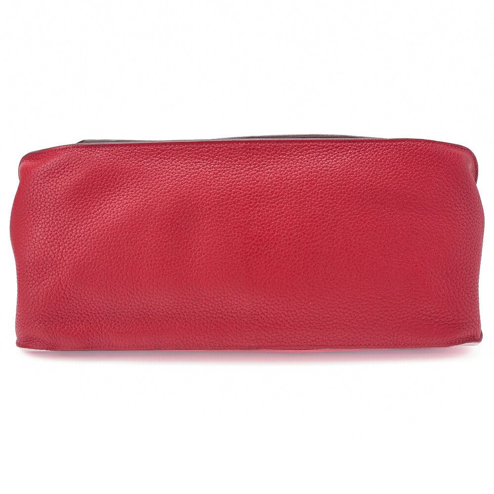 HERMES Gypsiere 34 Shoulder Bag Tryon Clemence Rouge Casaque Silver-Tone Hardware Pre-Owned