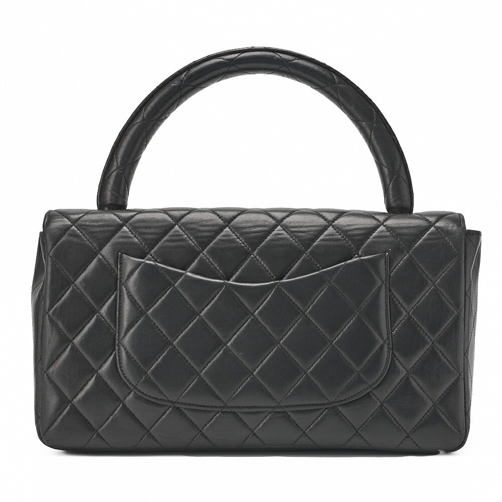 CHANEL Handbag Matelasse Coco Handle Lambskin Black Gold-Tone Hardware Pre-Owned