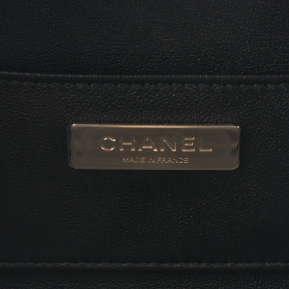 CHANEL Chain Shoulder Bag Matelasse Camera Bag Lambskin Black Gold-Tone Hardware Pre-Owned