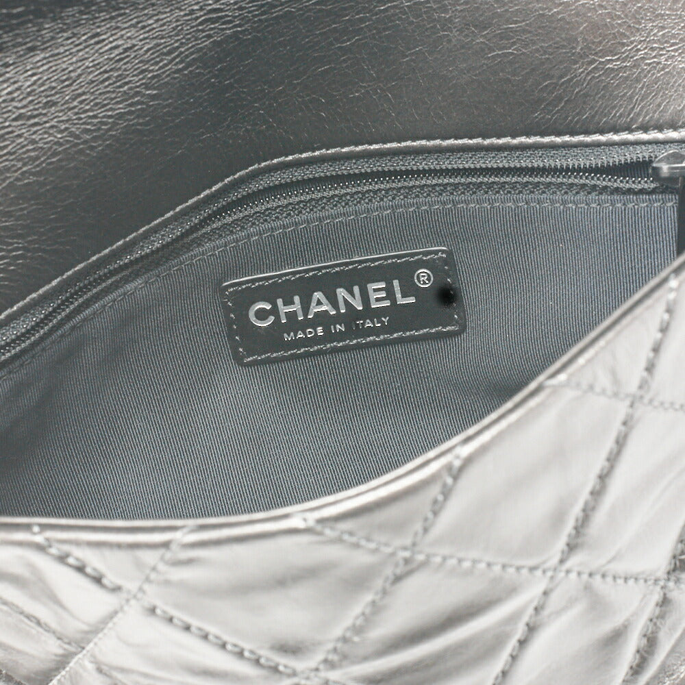 CHANEL Shoulder Bag, Matelasse, Vintage Calf, Black, Black Metal Hardware, Pre-Owned