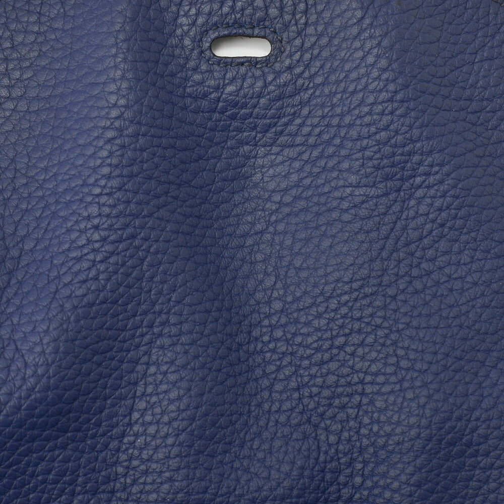 HERMES Lindy 30 2WAY Shoulder Bag Tryon Clemence Blue Iris Silver-Tone Hardware Pre-Owned