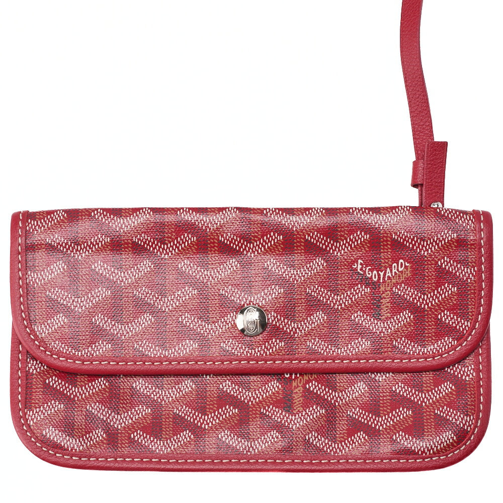 GOYARD Saint Louis PM Tote Bag, Coated Canvas, Red, Silver-Tone Hardware, Pre-Owned