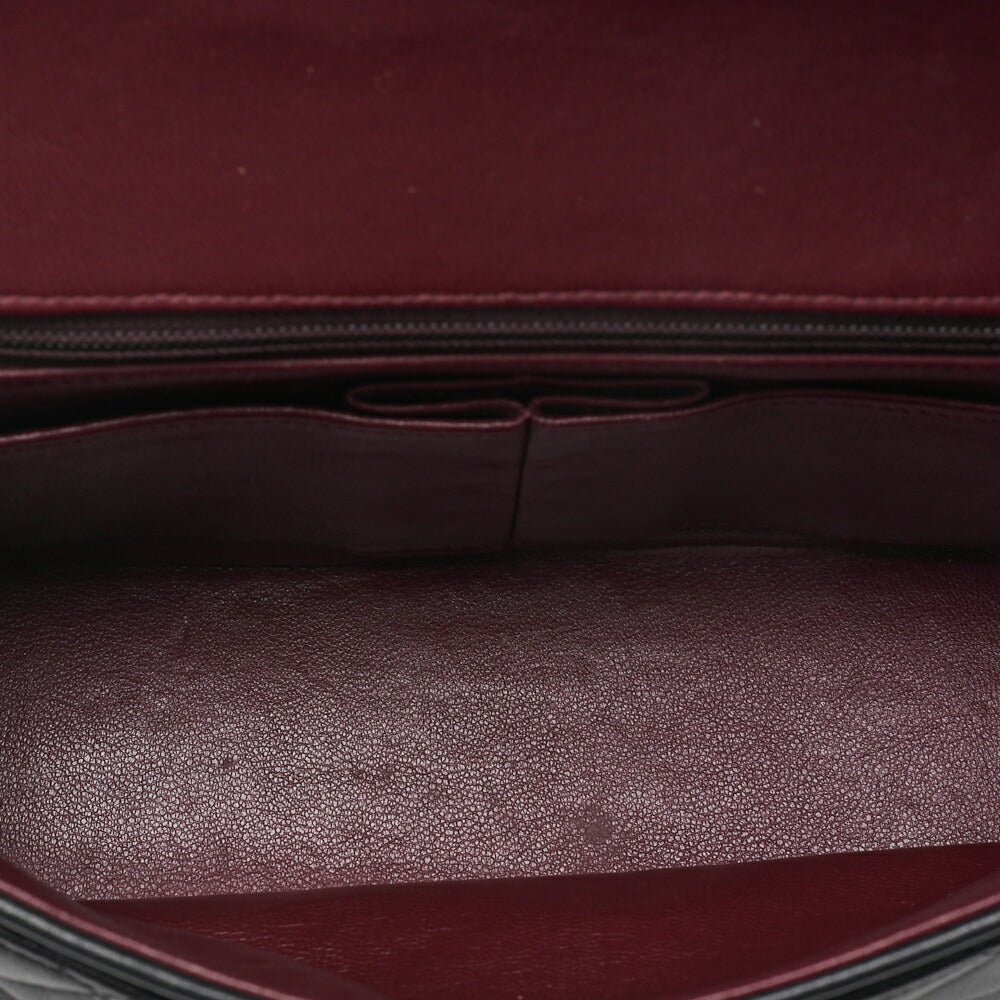 CHANEL Mini Shoulder Bag Matelasse Turn Lock Lambskin Navy Gold-Tone Hardware Pre-Owned