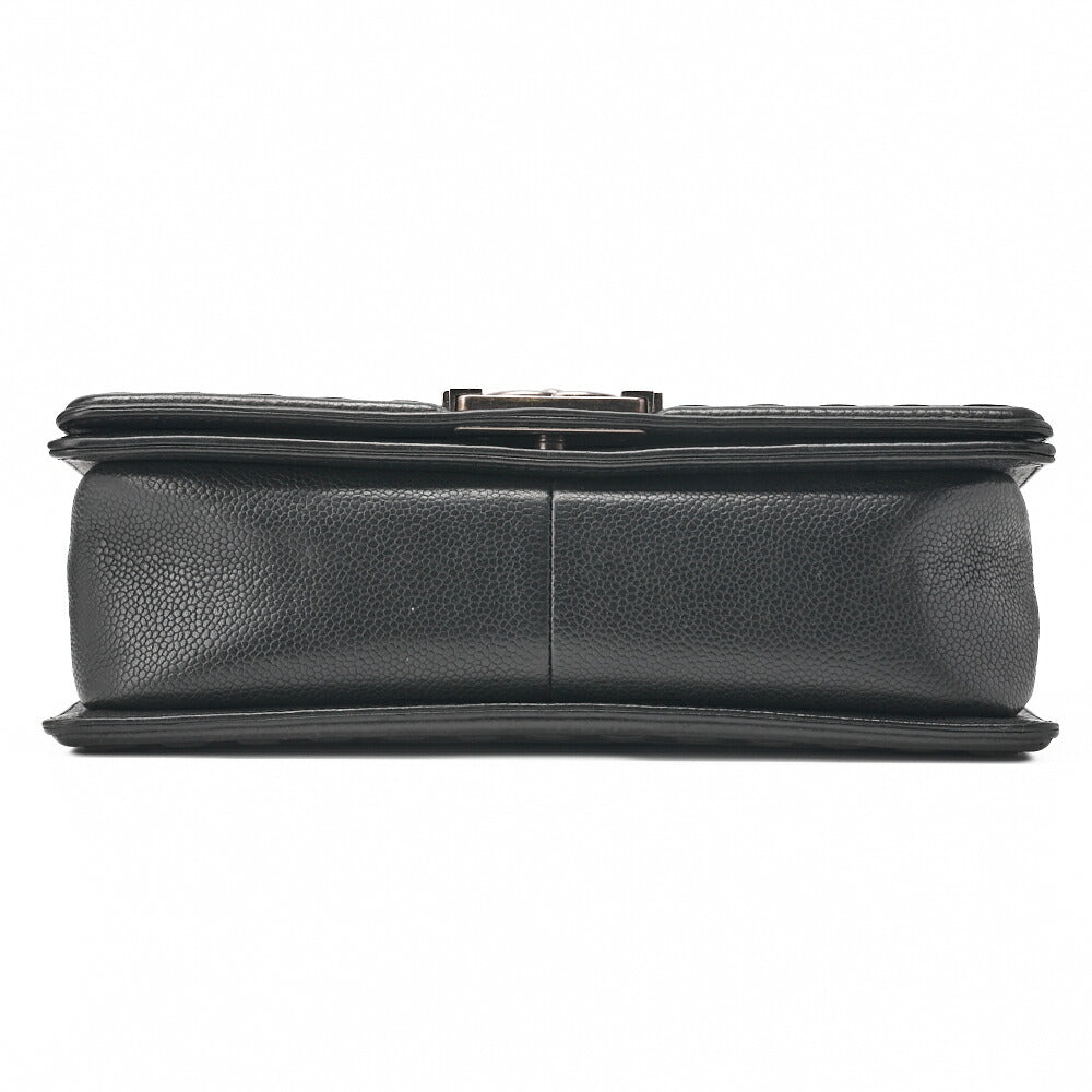 CHANEL Shoulder Bag, Boy Chanel V Stitch, Denim, Silver-Tone Hardware, Pre-Owned