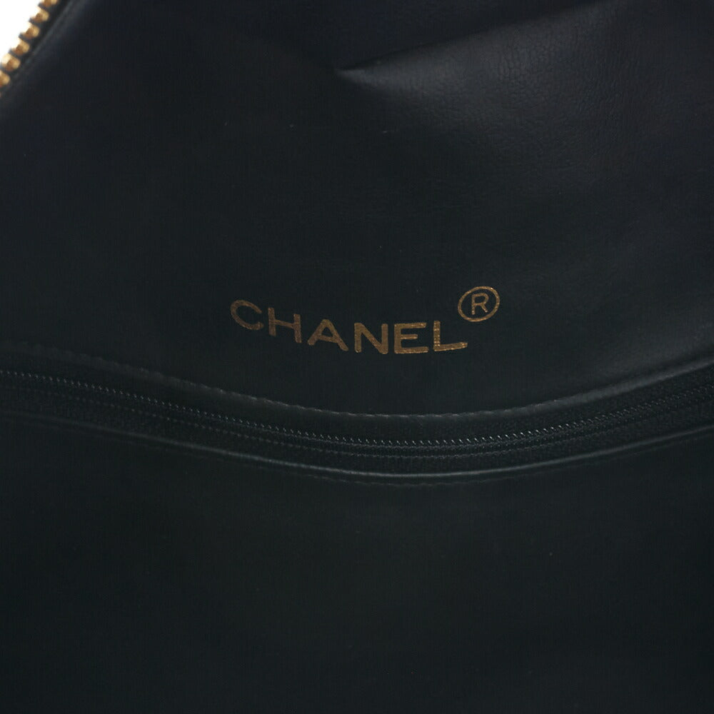 CHANEL Handbag Boston Bag Matelasse Calfskin White Gold-Tone Hardware Pre-Owned