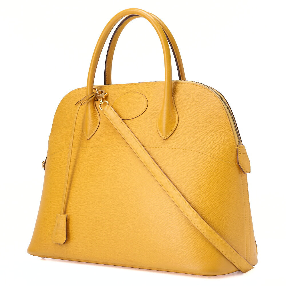 HERMES  Bolide 35 Handbag Shoulder Bag Couchbel Jaune Jaune (Gold -Tone Hardware, Pre-Owned