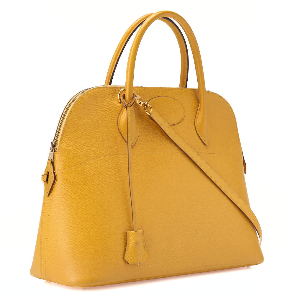 HERMES  Bolide 35 Handbag Shoulder Bag Couchbel Jaune Jaune (Gold -Tone Hardware, Pre-Owned