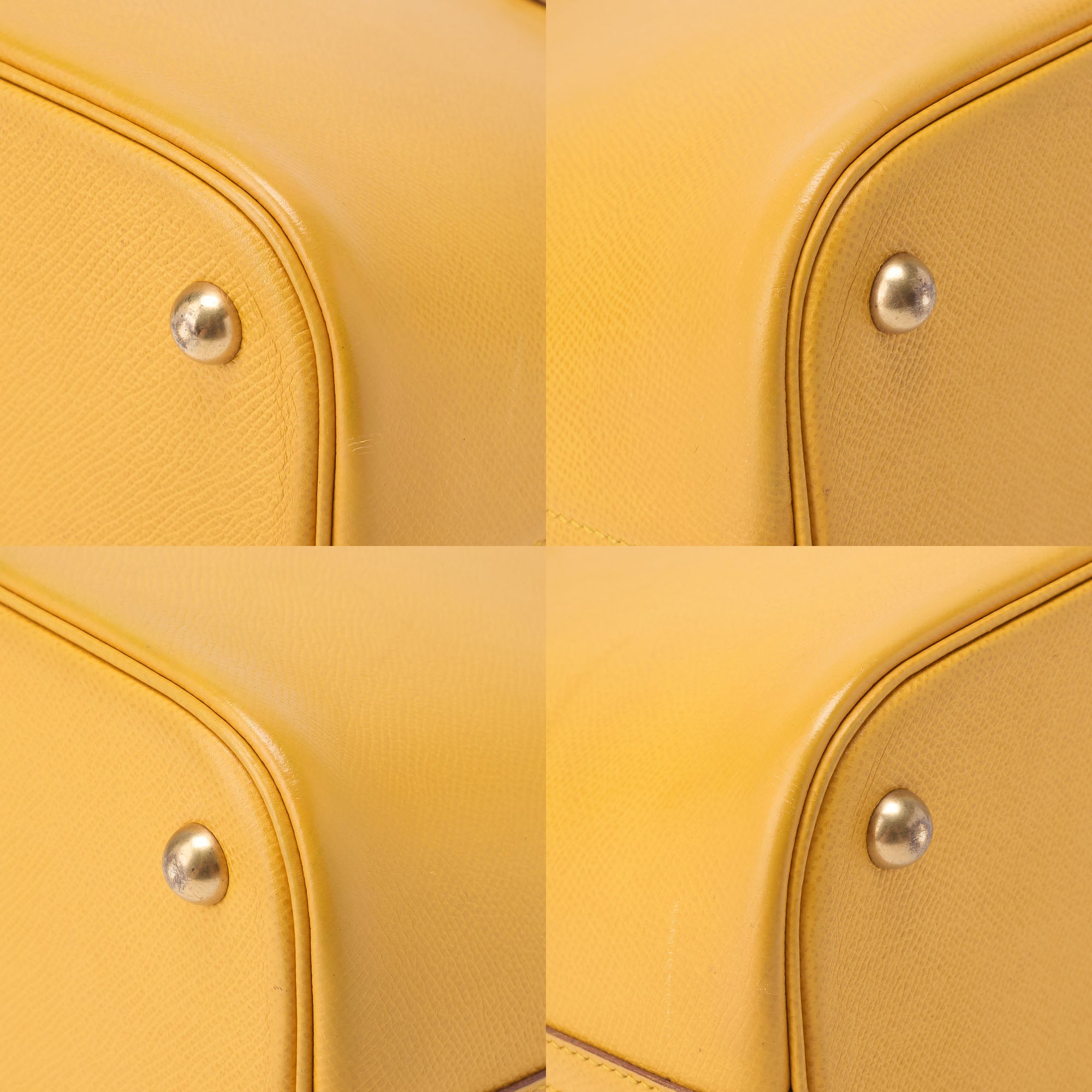 HERMES  Bolide 35 Handbag Shoulder Bag Couchbel Jaune Jaune (Gold -Tone Hardware, Pre-Owned