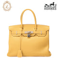 HERMES Birkin 30 Handbag Togo Janne Silver-Tone Hardware, Pre-Owned