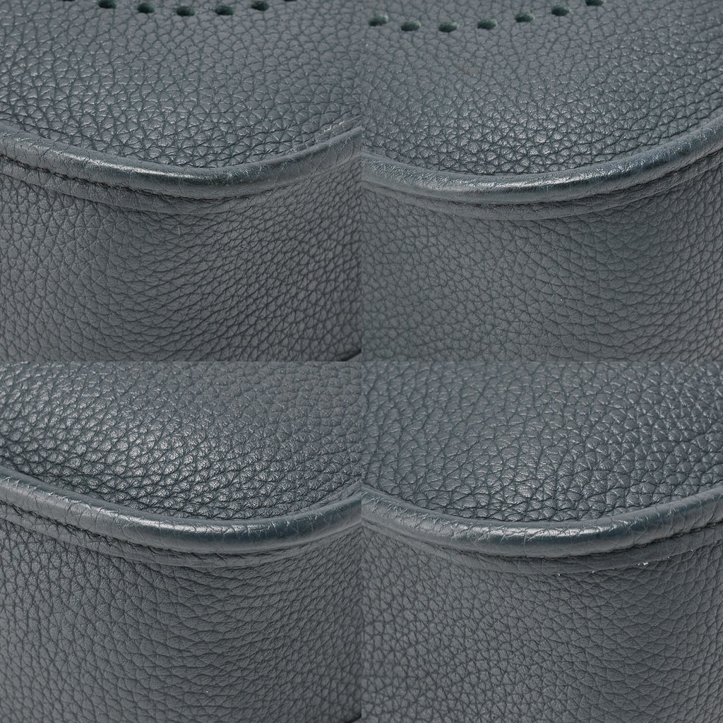 HERMES Evelyn TPM Shoulder Bag Tryon Clemence Blue Orage Blue orage Silver-Tone Hardware, Pre-Owned