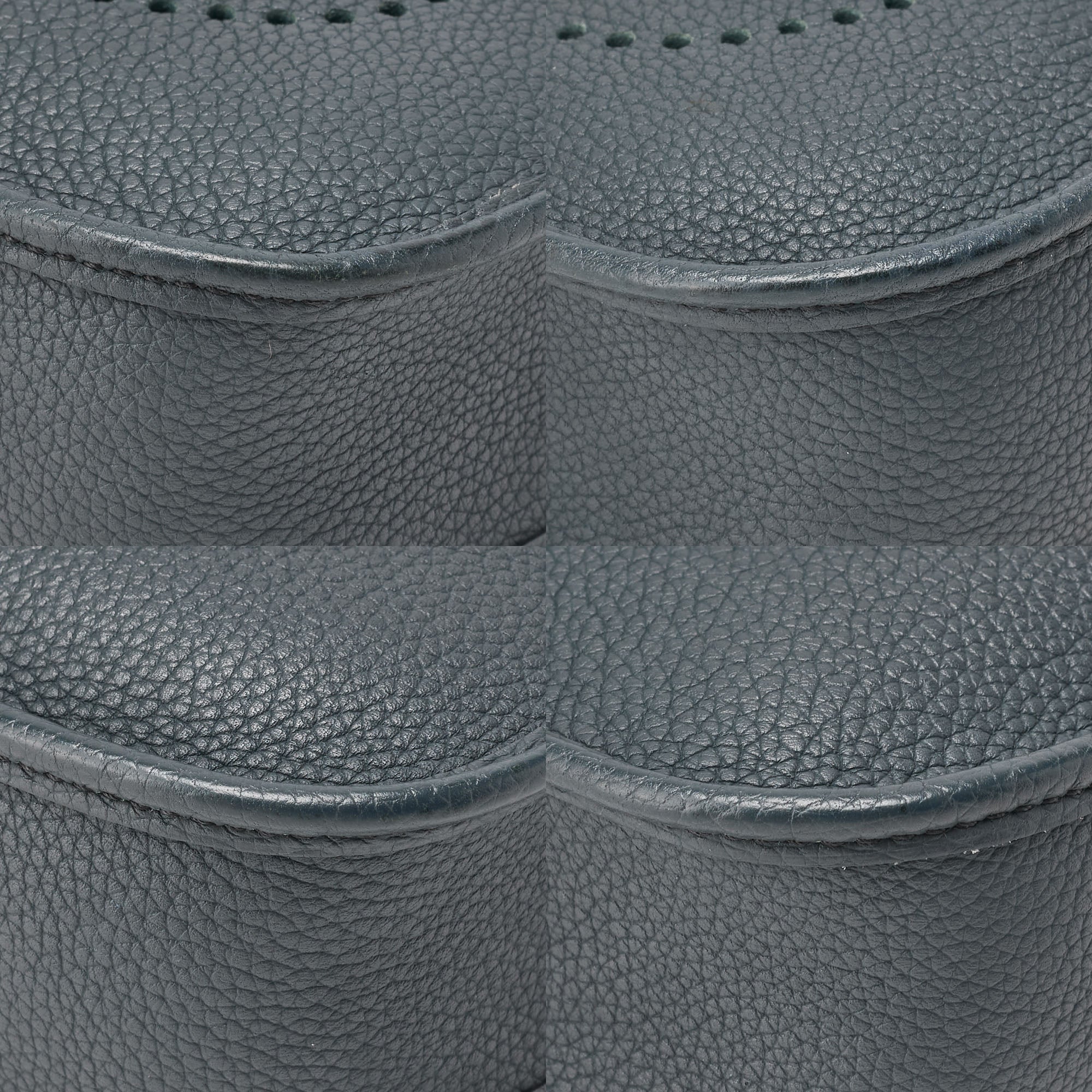 HERMES Evelyn TPM Shoulder Bag Tryon Clemence Blue Orage Blue orage Silver-Tone Hardware, Pre-Owned