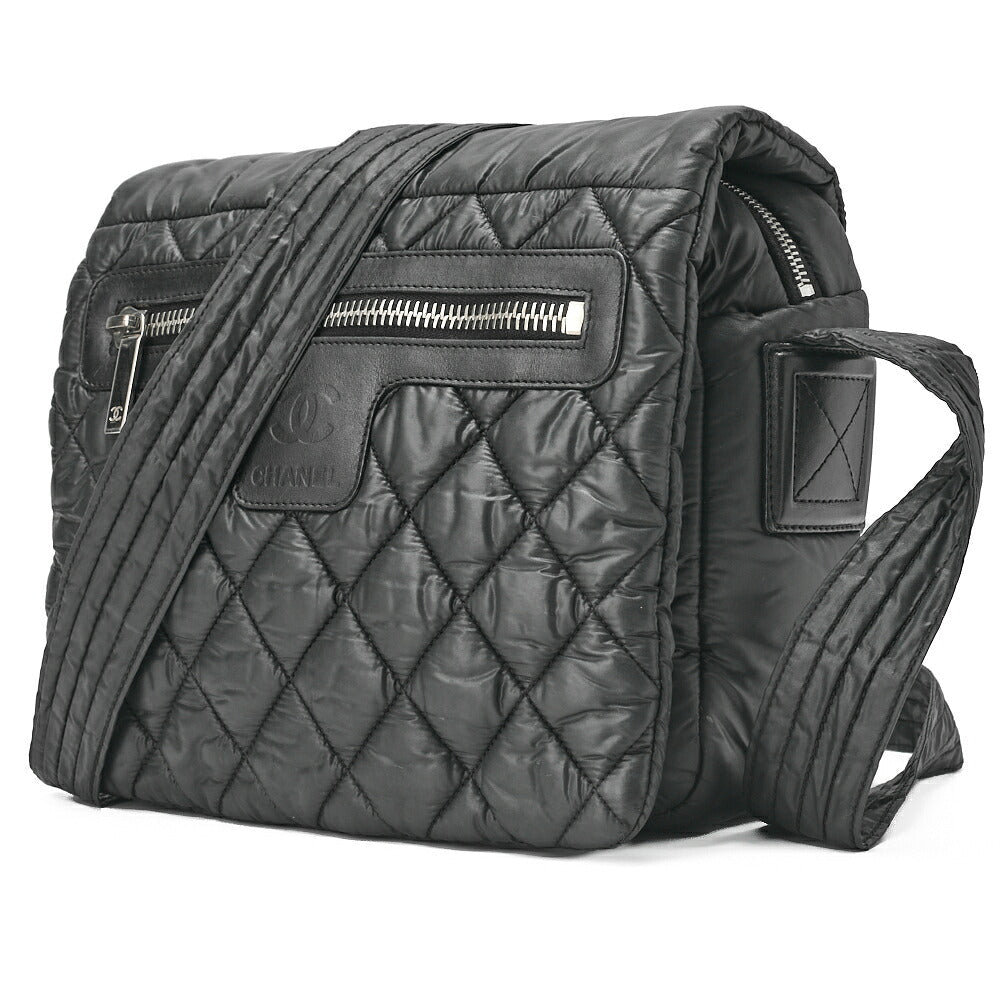 CHANEL Matelassé Tote Bag Silver Fittings Coco Large Tote Brand Silver-Tone Hardware, Pre-Owned