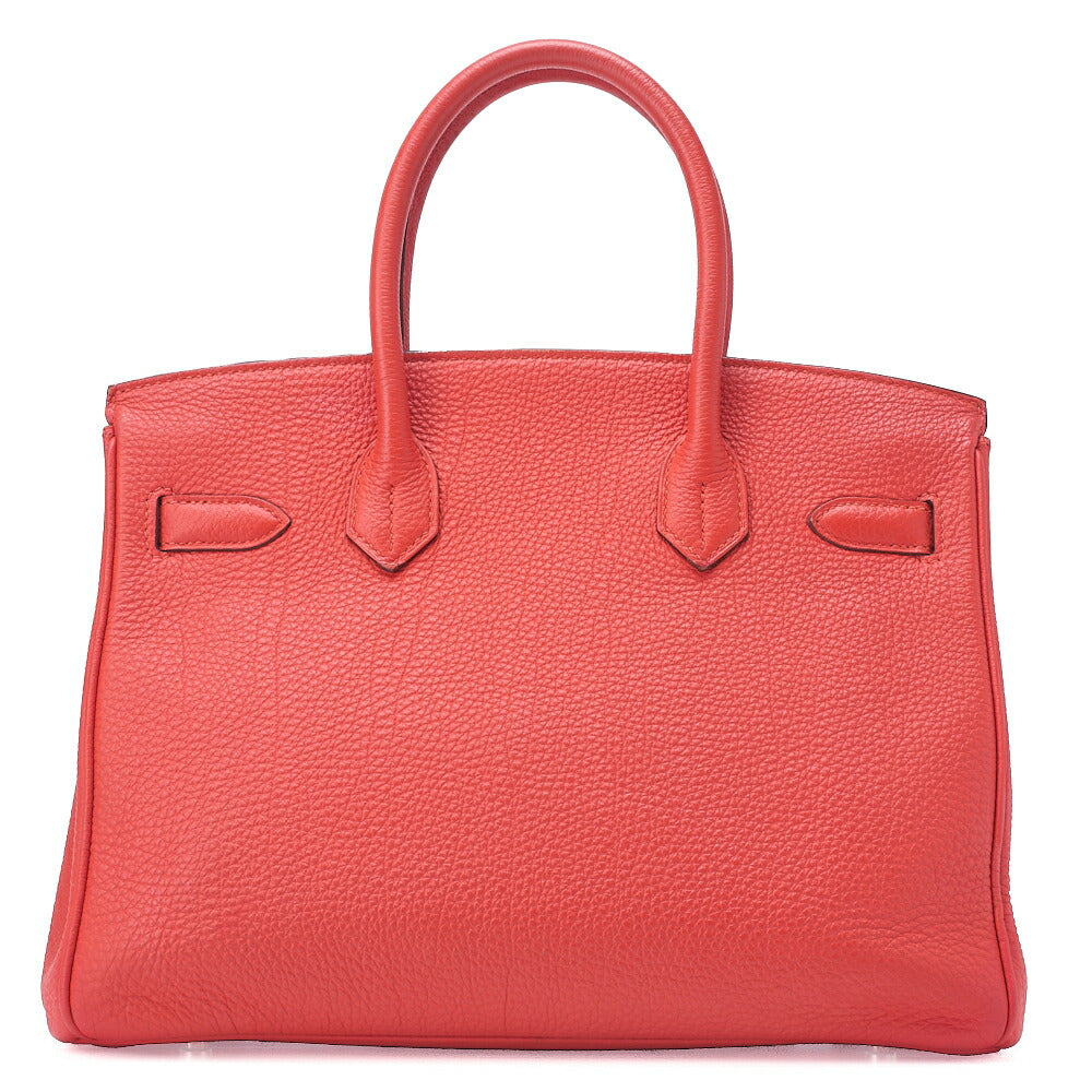 HERMES Birkin 30 Handbag Togo RoseJaipur Silver-Tone Hardware, Pre-Owned