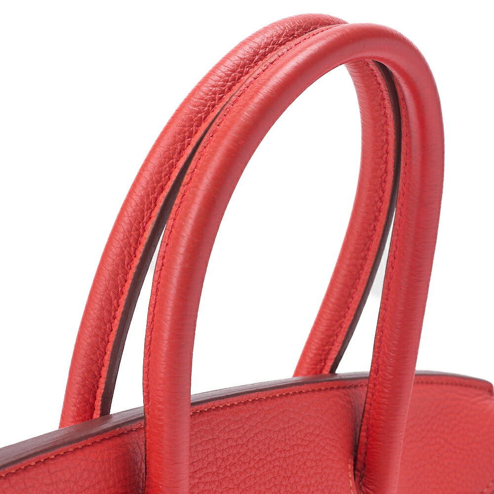 HERMES Birkin 30 Handbag Togo RoseJaipur Silver-Tone Hardware, Pre-Owned