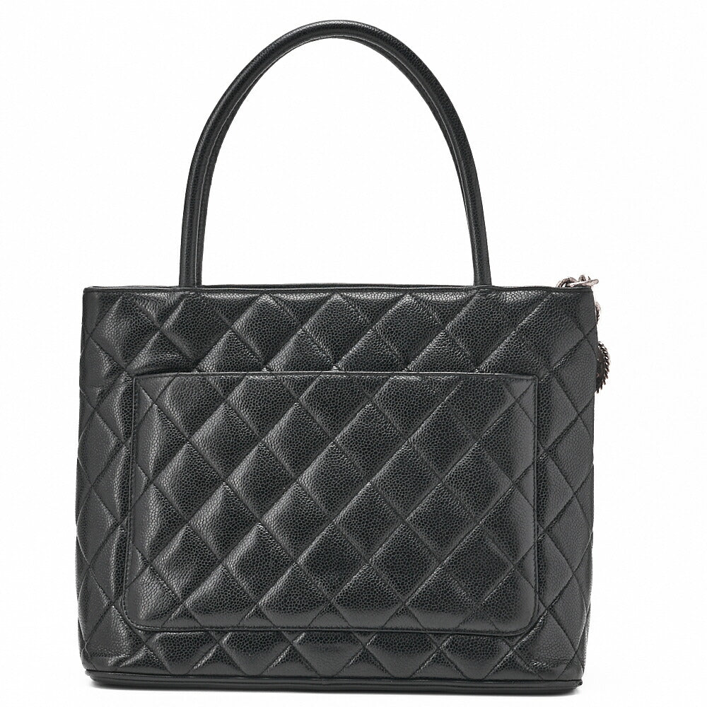 Chanel Matelasse Caviar Skin Reissue Tote Bag Black / Pre-owned